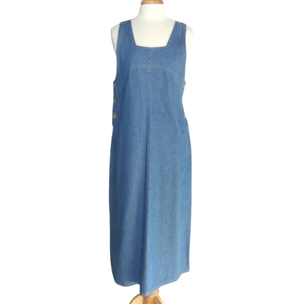 Sleeveless Blue Denim Dress